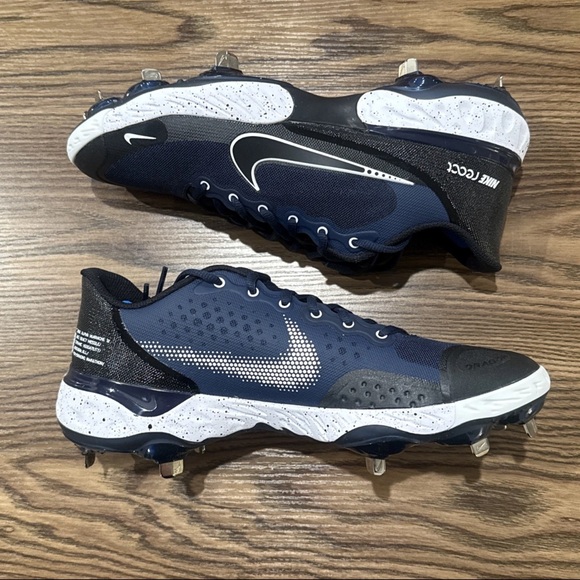 Size 13 Nike Alpha Huarache Elite 3 Low Baseball Cleats CK0746-403 Navy Black main image 7